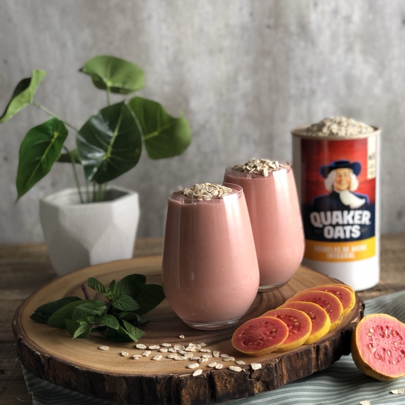 Batidos de guayaba con Quaker Oats