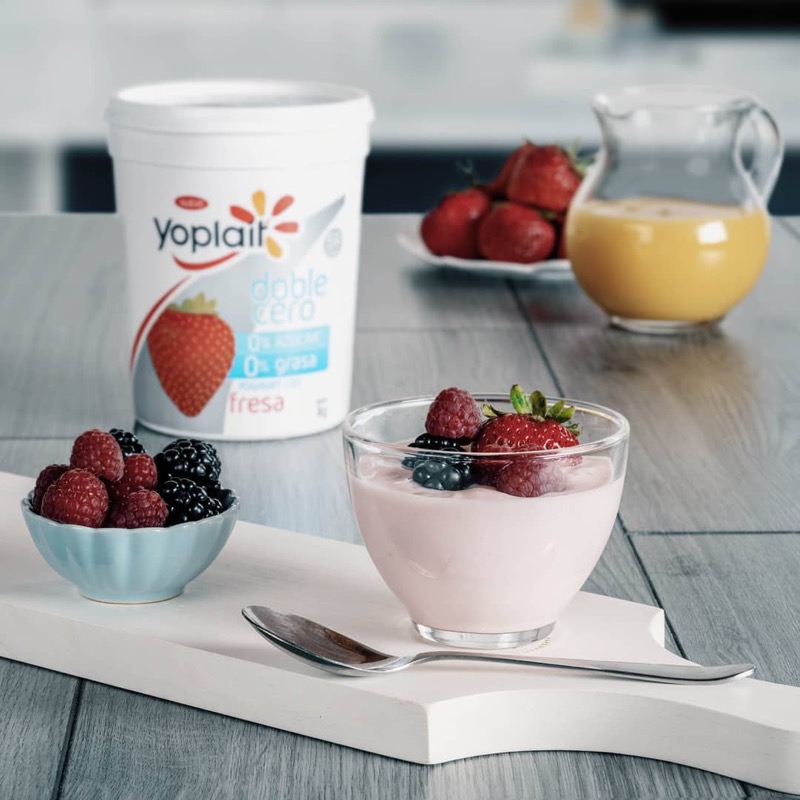 Yogurt con frutos rojos para Yoplait