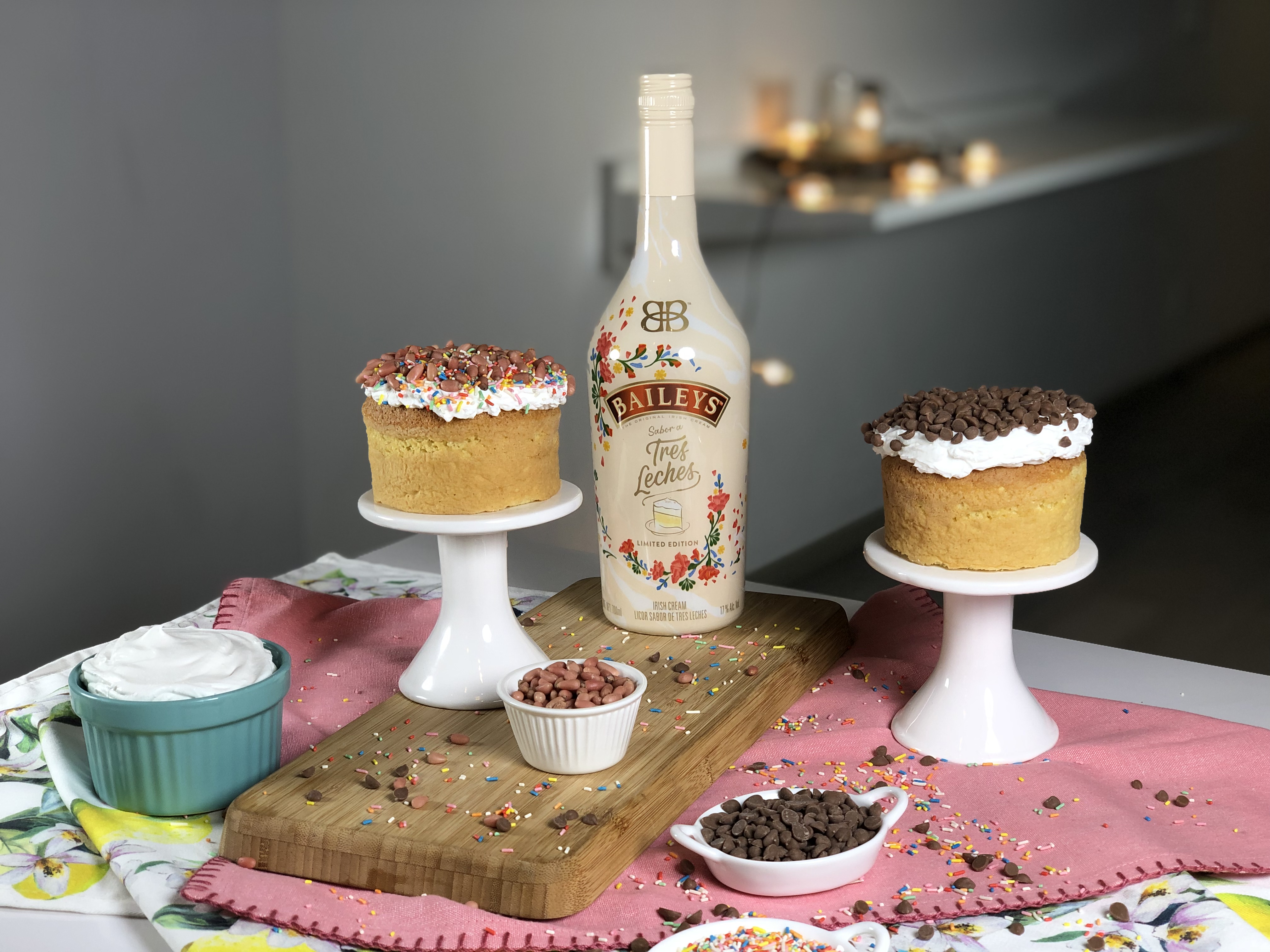 Pasteles Tres Leches con Baileys